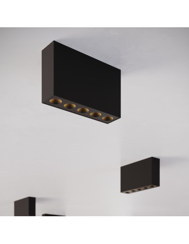 Plafon SOLE czarny LED