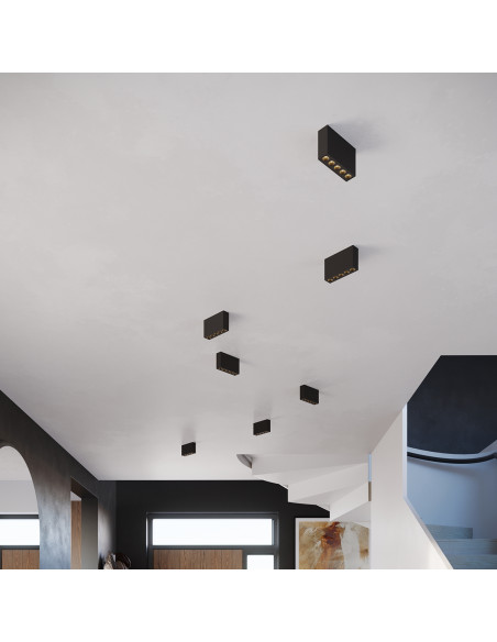 Plafon SOLE czarny LED
