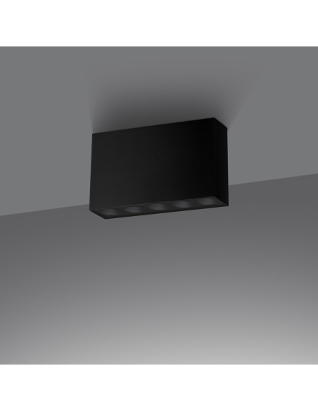 Plafon SOLE czarny LED