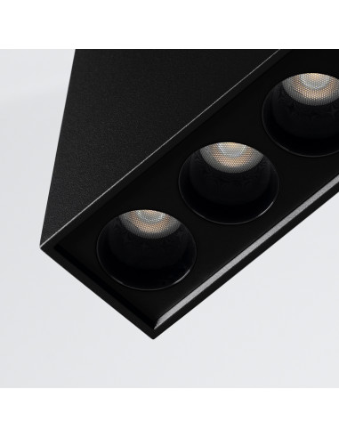 Plafon SOLE czarny LED
