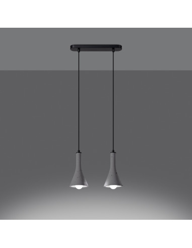Lampa wisząca REA 2 beton