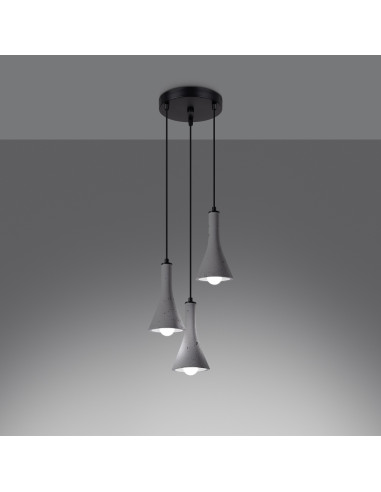 Lampa wisząca REA 3P beton