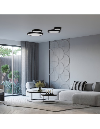 Plafon ONYX 50 czarny LED 3000K