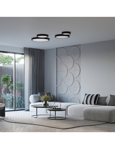 Plafon ONYX 50 czarny LED 3000K