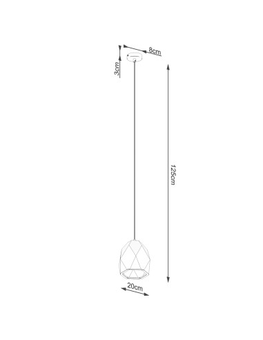 Lampa wisząca ceramiczna MINT