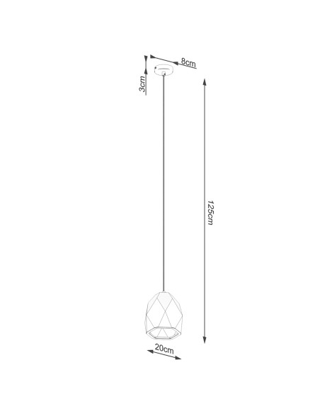 Lampa wisząca ceramiczna MINT