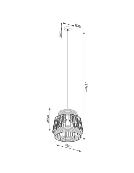 Lampa wisząca BRILO