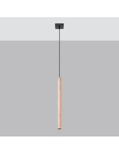 Lampa wisząca PASTELO 1 drewno
