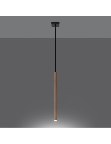 Lampa wisząca PASTELO 1 drewno