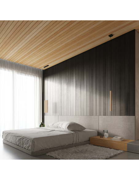 Lampa wisząca PASTELO 3P drewno