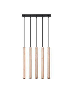 Lampa wisząca PASTELO 5L drewno