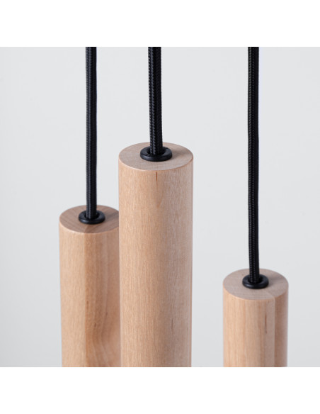 Lampa wisząca PASTELO 5P drewno