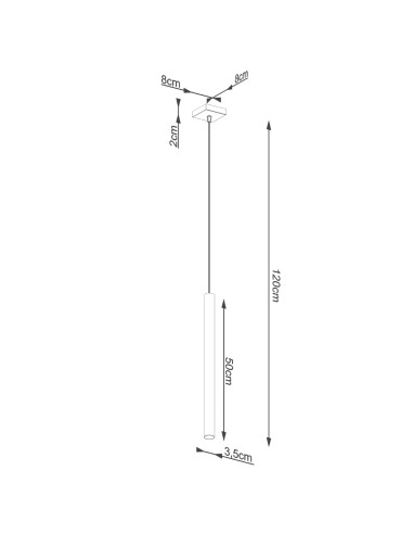 Lampa wisząca PASTELO 1 beton