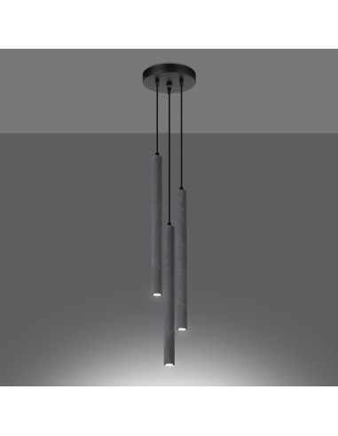 Lampa wisząca PASTELO 3P beton