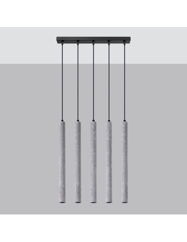 Lampa wisząca PASTELO 5L beton