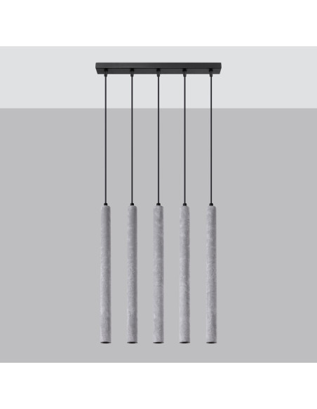 Lampa wisząca PASTELO 5L beton