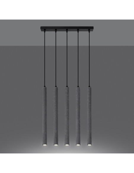 Lampa wisząca PASTELO 5L beton