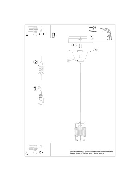 Lampa wisząca GIZUR 1