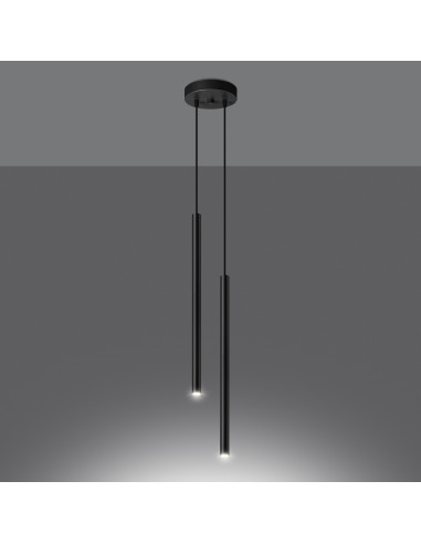 Lampa wisząca PASTELO 2 czarna