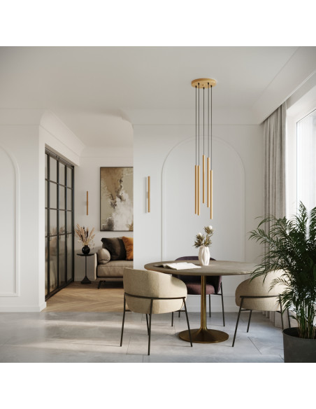 Lampa wisząca PASTELO 2 złota