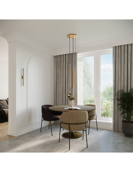 Lampa wisząca PASTELO 2 złota