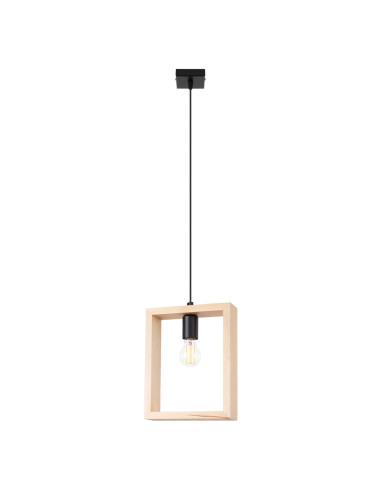 Lampa wisząca ARIES naturalne drewno