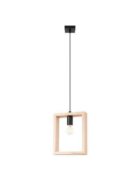 Lampa wisząca ARIES naturalne drewno