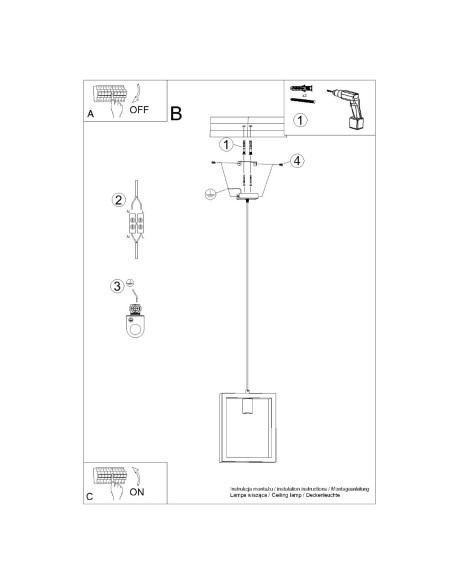 Lampa wisząca ARIES naturalne drewno