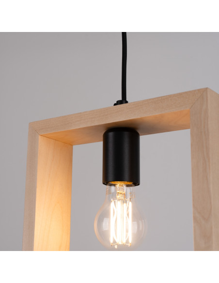 Lampa wisząca ARIES naturalne drewno