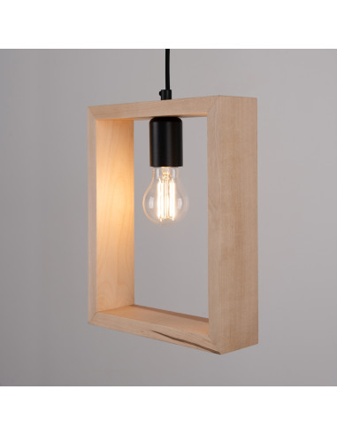 Lampa wisząca ARIES naturalne drewno