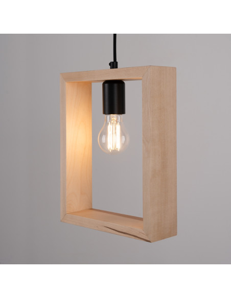 Lampa wisząca ARIES naturalne drewno