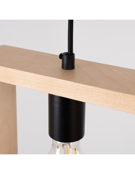 Lampa wisząca ARIES naturalne drewno