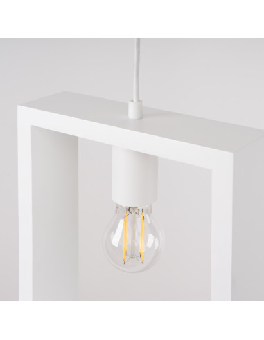 Lampa wisząca ARIES biała