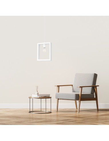 Lampa wisząca ARIES biała