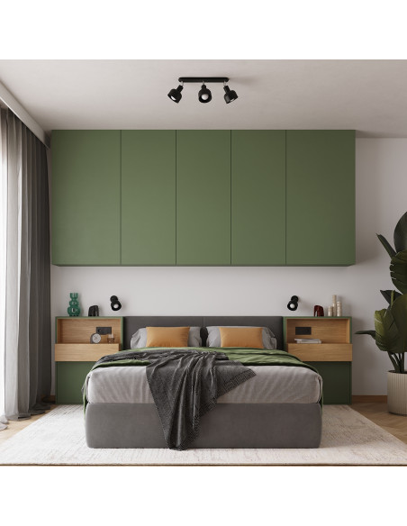 Plafon ELBA 3 czarny