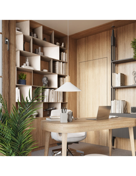 Lampa wisząca JAGA biała