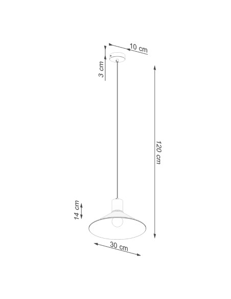 Lampa wisząca JAGA czarna