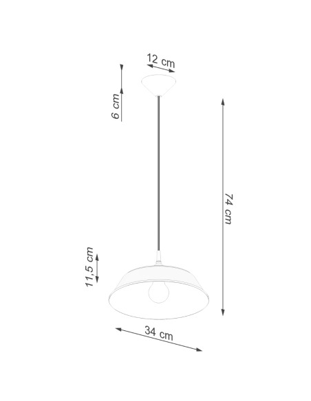 Lampa wisząca FRIKA biała