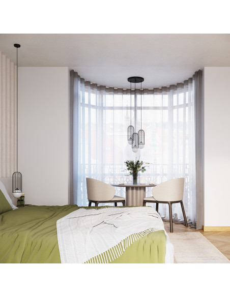 Lampa wisząca BRINA 1 czarna