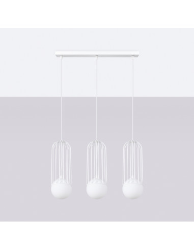 Lampa wisząca BRINA 3L biała