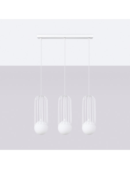 Lampa wisząca BRINA 3L biała