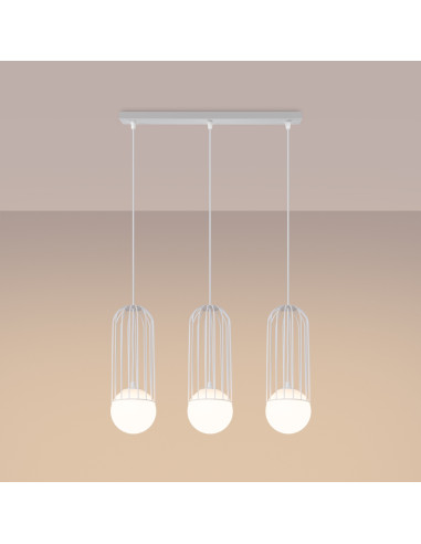 Lampa wisząca BRINA 3L biała