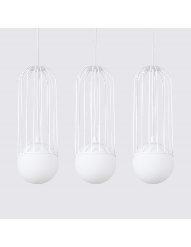 Lampa wisząca BRINA 3L biała