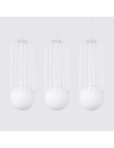 Lampa wisząca BRINA 3L biała