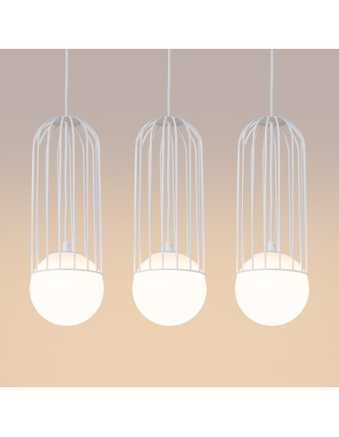 Lampa wisząca BRINA 3L biała