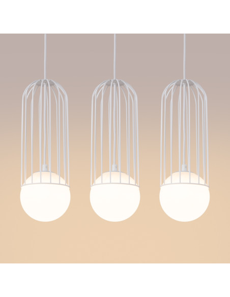 Lampa wisząca BRINA 3L biała