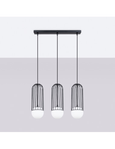 Lampa wisząca BRINA 3L czarna