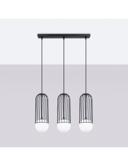 Lampa wisząca BRINA 3L czarna