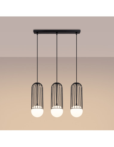 Lampa wisząca BRINA 3L czarna