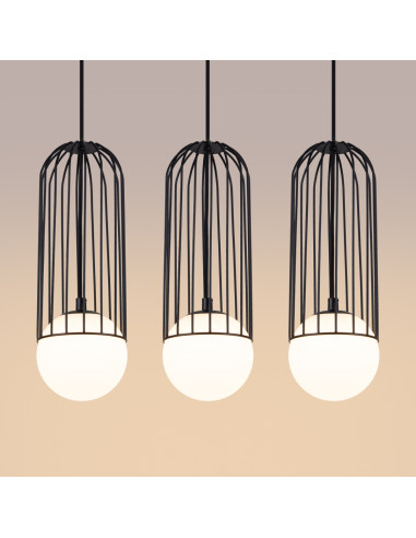 Lampa wisząca BRINA 3L czarna